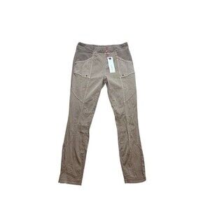 Womens Size Small Pull On Pocket Poplin Stretch